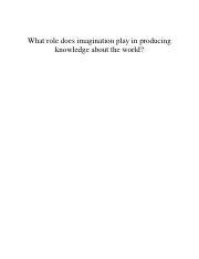 art questions with answers: What role does imagination play in the creative process of writing?